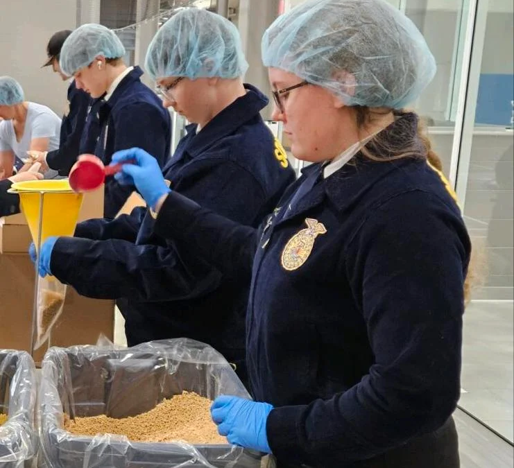 FFA members package 50,184 meals during Living to Serve Day